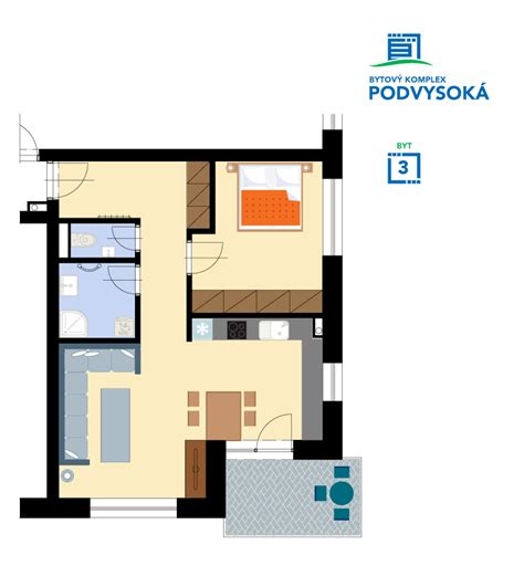 Ilustrácia rôznych dispozícií bytov