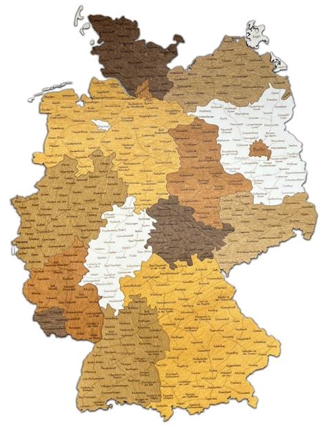 Mapa Nemecka s vyznačenými regiónmi s rôznou cenovou úrovňou nájmu