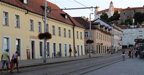 Mapa Bratislavského Starého Mesta s vyznačenými ulicami