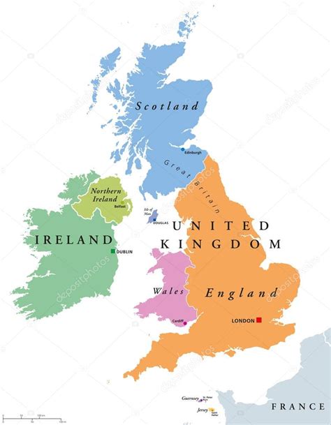 Mapa Spojeného kráľovstva a Európskej únie