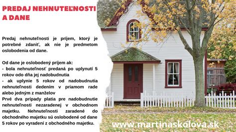 Infografika: Kedy je predaj nehnuteľnosti oslobodený od dane?