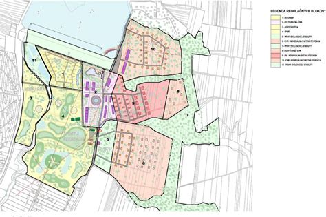 Schematické znázornenie urbanistickej štúdie riešiacej konkrétny problém v mestskej časti