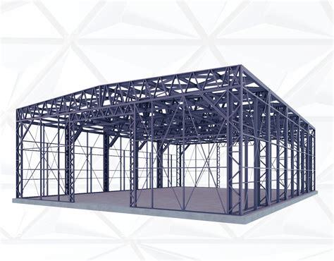 3D model oceľovej konštrukcie