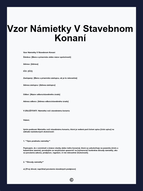 Infografika znázorňujúca kroky v stavebnom konaní a možnosti podania námietky