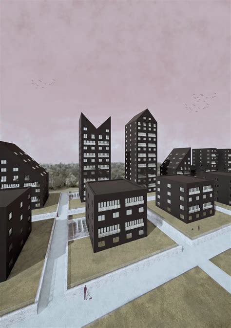Architektonický návrh bytového komplexu v Brne