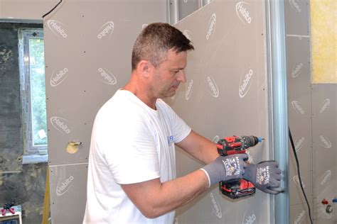 Ukážka suchej výstavby so sadrokartónom