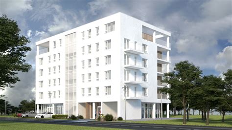 Vizualizácia rôznych typov bytov s balkónom, terasou a garážou