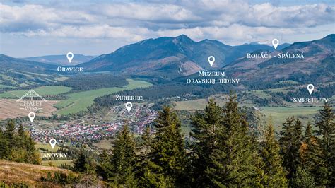 Mapa okolia Zuberca s vyznačenými lyžiarskymi strediskami a turistickými chodníkmi