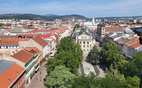 Vizualizácia panoramatického výhľadu z bytu na mesto Košice
