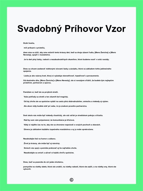 Svadobný svedok prednáša príhovor