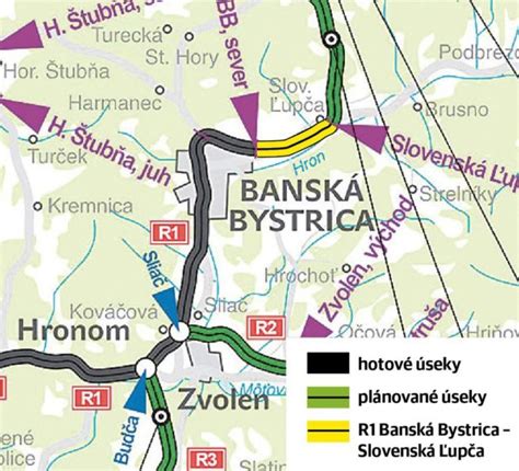 Mapa Záhorskej Bystrice s vyznačenými ulicami