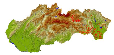 Mapa Kežmarku a okolia s vyznačenými Tatrami