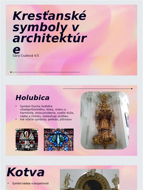Kresťanské symboly a biblické motívy
