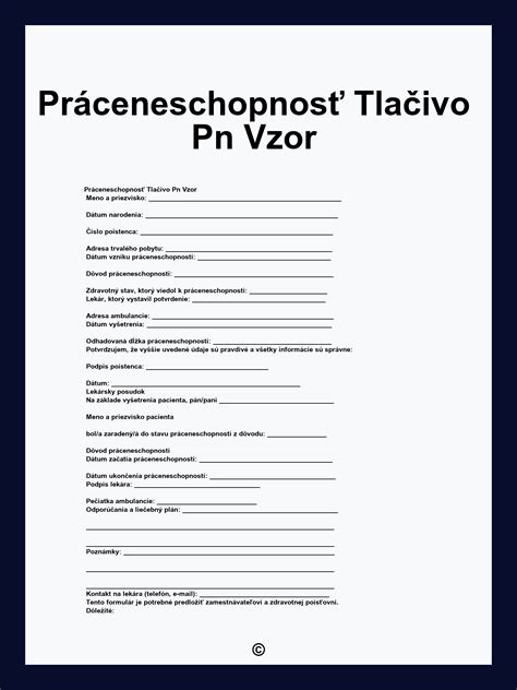 Lekár potvrdzuje tlačivo