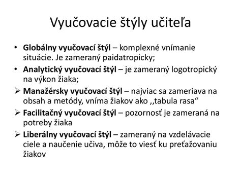 Ilustrácia rôznych učebných štýlov