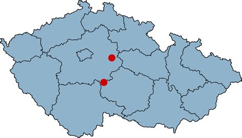 mapa s označenými piknikovými místy