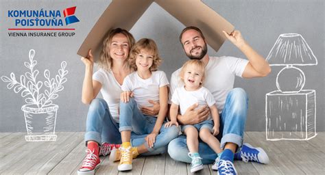 Ilustračný obrázok rodiny pred bytovým domom