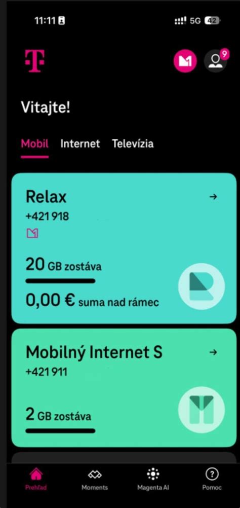 Ilustračné foto smartfónu zobrazujúceho aplikáciu Telekom