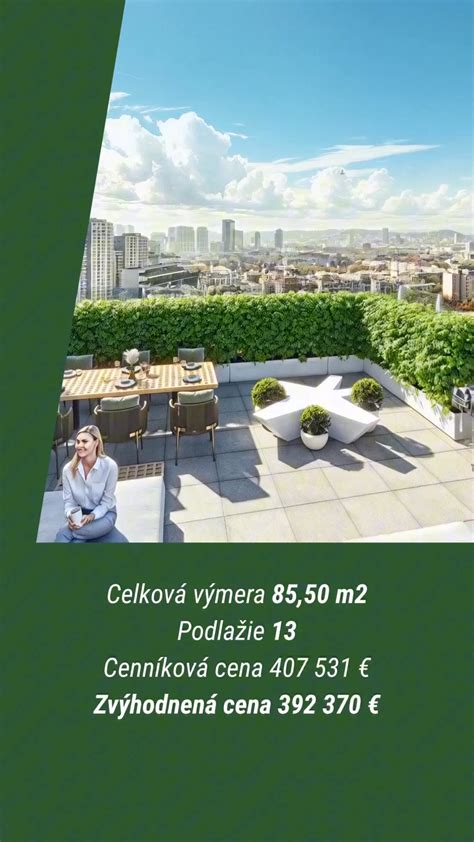 Vizualizácia mezonetového bytu s výhľadom na hory