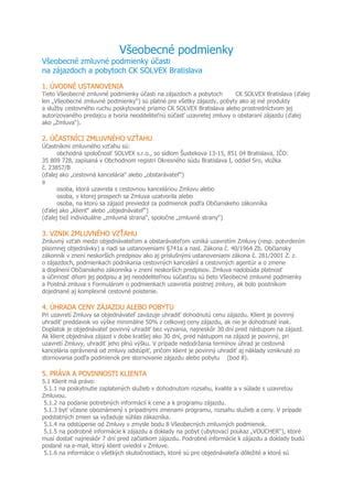 Diagram znázorňujúci neplatné zmluvné ustanovenia