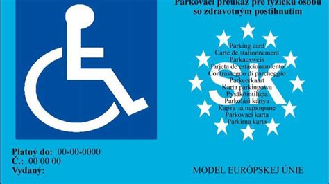 Ilustrácia osoby s preukazom ZŤP