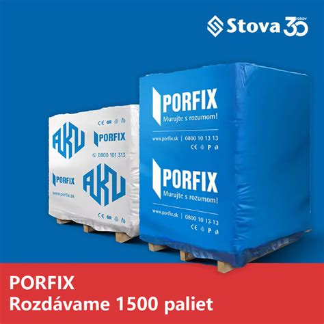 Rôzne typy tvárnic PORFIX