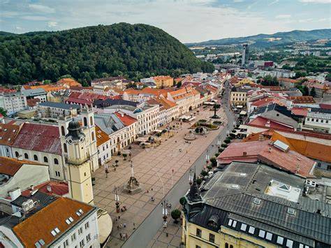 Pohľad na historické centrum Banskej Bystrice