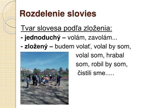 Diagram znázorňujúci rozdelenie slovies na osobné a neosobné