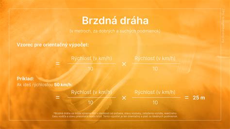 Schematické znázornenie rozdielu v brzdnej dráhe s rôznou hĺbkou dezénu