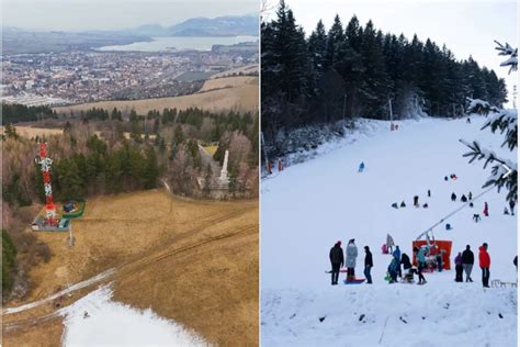 Lyžiarske stredisko Ahoj počas zimnej sezóny