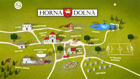 Mapa obce Horná Zdaňa