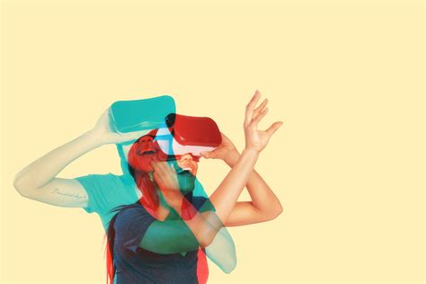 Ilustrácia osoby používajúcej VR headset