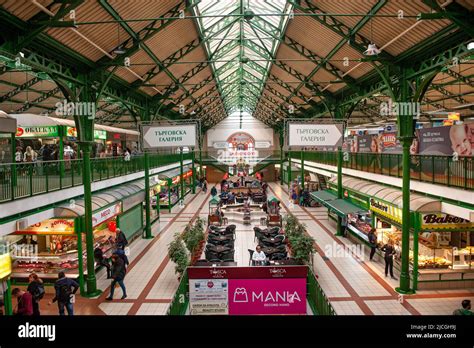 Interiér Market Hall (Tsentralni Hali) v Sofii