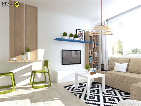 Interiér modernej garsónky