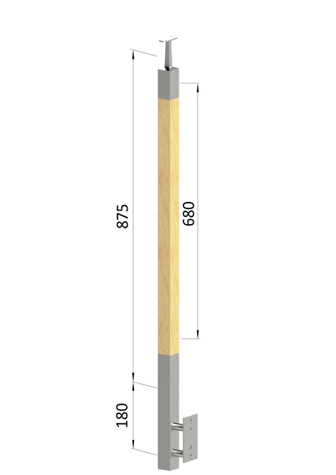 Drevený stĺp v exteriéri