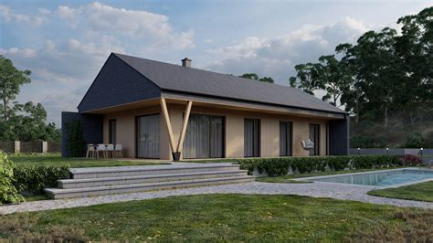 Architektonická vizualizácia moderného polyfunkčného objektu