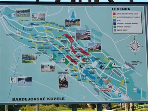 Bardejovské Kúpele - mapka