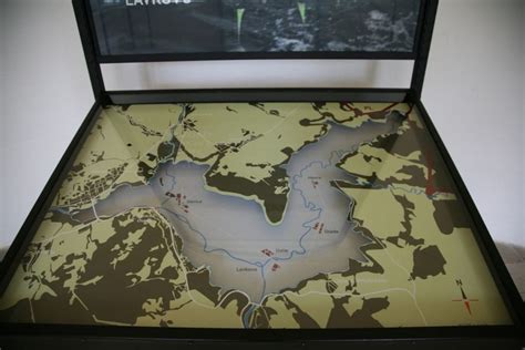 Mapa Oravskej priehrady s vyznačenými rybárskymi lokalitami