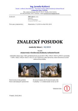 znalecký posudok na nehnuteľnosť