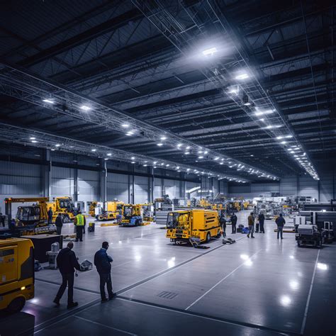 Moderné osvetlenie výrobnej haly s LED technológiou