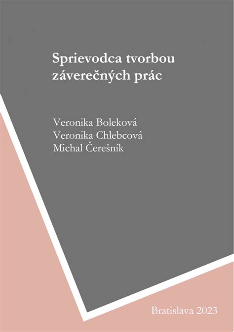 Ukážka rôznych typov väzieb záverečných prác