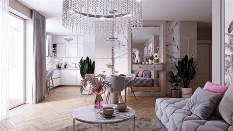 Interiér moderne zariadenej obývacej izby