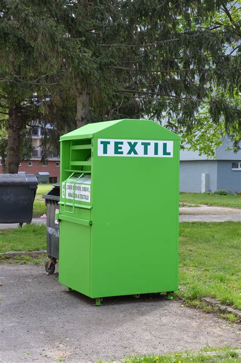 Ilustrácia kontajnera na zber textilu
