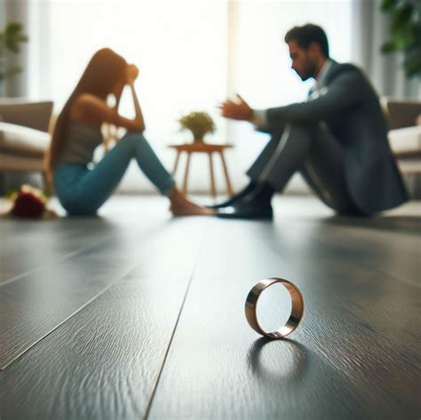 Ilustrácia znázorňujúca rozvod a delenie majetku