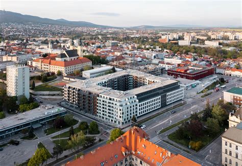 Polyfunkčný komplex Tabáň Nitra pohľad zhora
