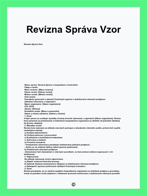 Revízna správa plynového zariadenia