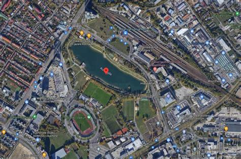 Mapa okolia jazera Kuchajda a Koloseo