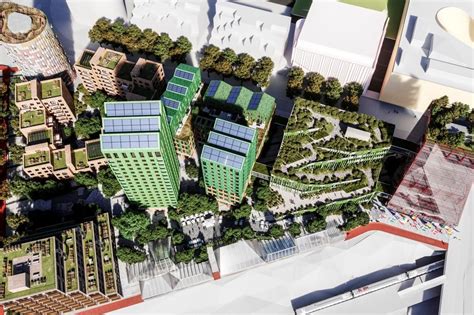 Vizualizácia átria s vegetáciou v projekte Kvarter