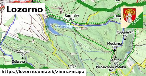 Mapa obce Lozorno