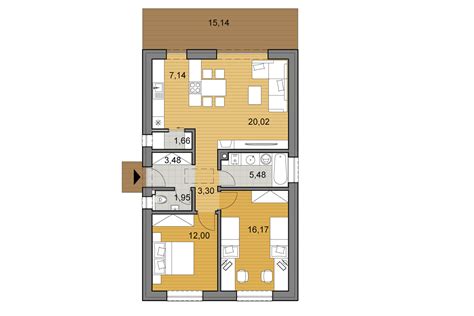 Pôdorys domu seniorov s átriom